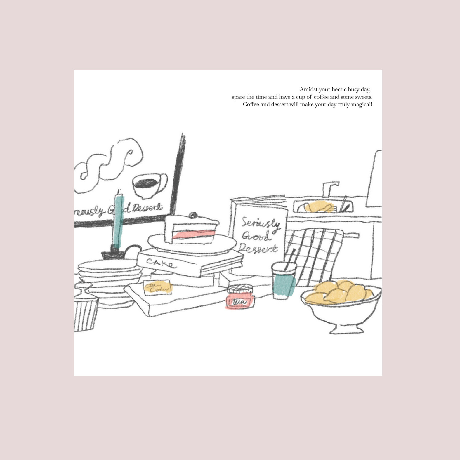 Cake Box Illustration